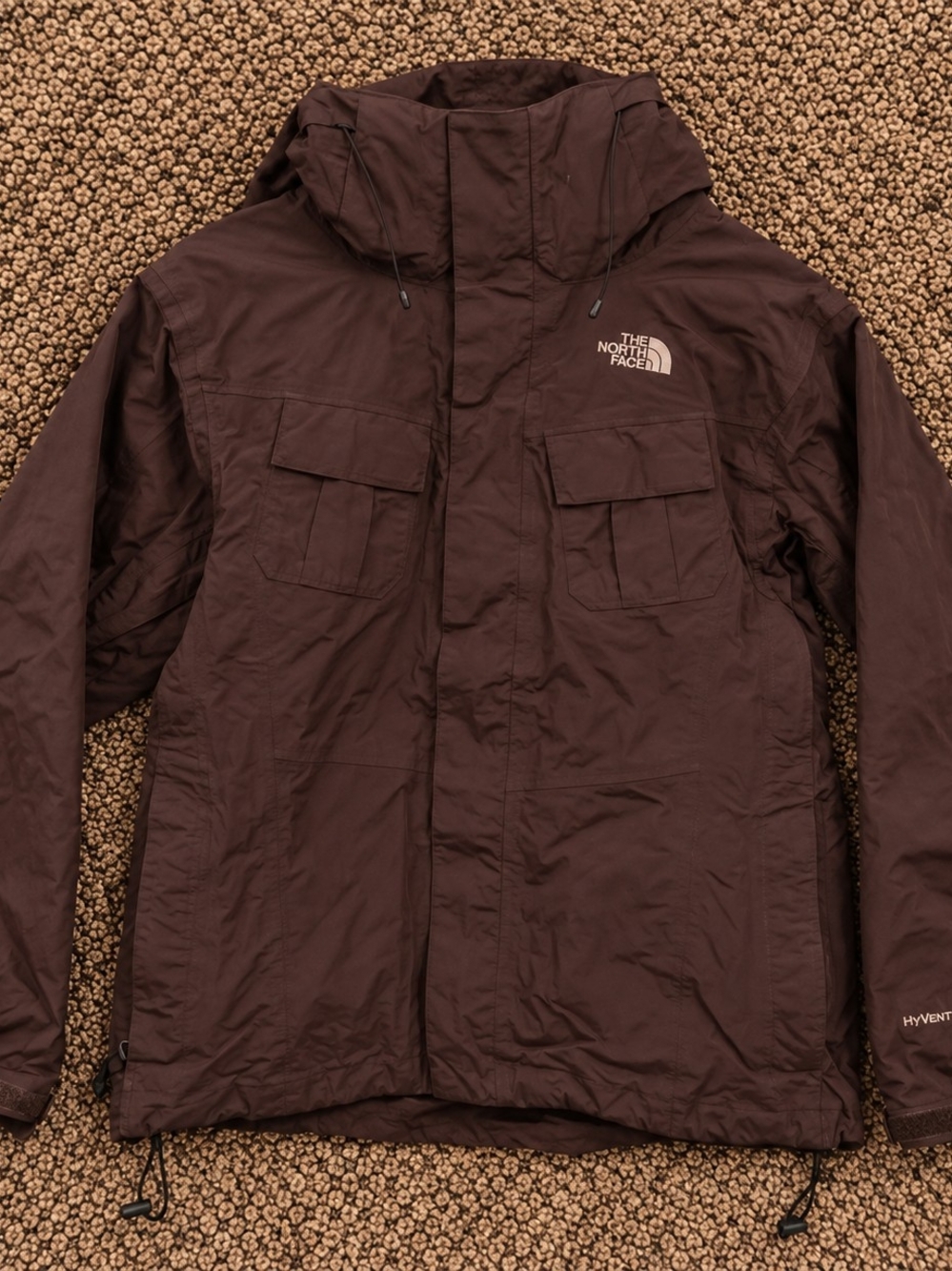 The North Face Women’s HyVent Brown Hooded Jacket – Size Small